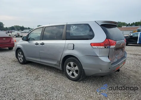 2011 Toyota Sienna Base из США, поврежденный, VIN 5TDKA3DC7BS002582